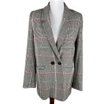 ANINE BING  Glen Plaid Double Breasted Blazer Sz Medium Scandi Chic Boss * Flaw * Photo 2