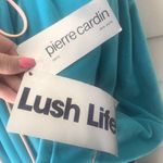 Pierre Cardin NWT  Vintage Turquoise Plush Velour Robe Zipper Photo 6