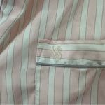 Victoria's Secret Victoria’s Secret Glazed Satin Long Pajama Set Striped Medium Pink Photo 5