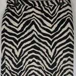 Trina Turk  Black & Off White Zebra Mini Cocktail Career Casual Skirt 2 Photo 0
