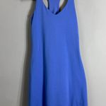 Girlfriend Collective Alpine Lola V-Neck Mini Dress Women's Small Blue Tennis Photo 3