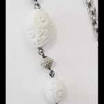 Sarah Coventry “Summer Flirt”  Vintage Multi Layer Necklace W White Floral Beads Photo 5