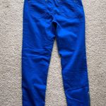 REWASH Y2K size 7 royal blue low rise ankle skinny zippered jeans Photo 4