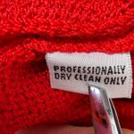 St. John Collection By Marie Gray Knit Pencil Skirt Red 12 Made in USA Flawed Photo 9