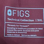 FIGS High Waisted Yola with Yoga Waist Band Burgundy PO#4129 Scrub Pants 3XL Photo 15