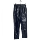Wilfred Aritizia  Melina Dark blue Faux Leather Pants 2 Photo 3