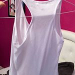 Active Basic Cute White Sleeveless Racerback Bodysuit Photo 5