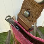 Fossil  Shay‎ Canvas Crossbody Pink Yellow Handbag Flap Closure Pocket Bag NWOT W Photo 4