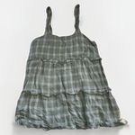 Show Me Your Mumu  Dress Womens Size Small Mini Green Gingham Flowy Neutral Photo 0