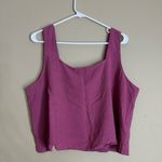Source Unknown ANRABESS Women's crop top tank linen top xl rose color Photo 1