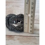 Vintage Bracelet / Bangle Dark Grey Knot Design Statement Chunky Bracelet Gray Photo 4