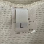 F. H. Clothing Off White Cotton Mock Neck Boxy Pullover Womens Sweater SZ L Size L Photo 11