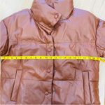 Free People  genuine leather Quilted Bomber Snap Puffer coat NEW Photo 14