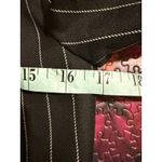 Forever 21  Women's Black Pinstripe Double Breasted Blazer Size S Photo 5