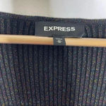 EXPRESS  Black Glitter Sweater Dress Size Medium Photo 3