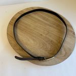 Vintage 90s Brown Vegan Snake Skin Leather Thin Golden Buckle Belt Size M/L Size M Photo 4