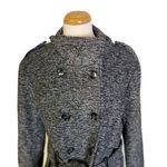 Sebby  Wool Blend Black and White Pub Jacket Photo 2