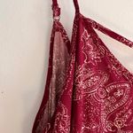 Forever 21 Bohemian Burgundy V-Neck Criss Cross Dress Photo 3