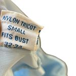 Charmode Sears Roebuck Vintage 70s Blue Dreamy Lace Open Crop Capelet Bed Jacket Photo 6