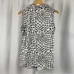 BCBG Maxazria Large Flowy Stretch Abstract Satiny Tank Top Career Business Photo 1