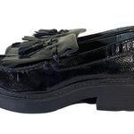 Franco Sarto Womens Kili Purple Patent Loafers Shoes 7 Medium Black Platform Photo 1