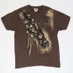 Harley Davidson 2010  Brown Flaming Skulls Shirt Photo 2