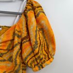 Sam Edelman  Crosshatch wave Karen top warm apricot size M Medium NWT Photo 1