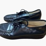 SAS Size 9.5W Womens Black Leather Lace Photo 2