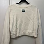 Daily Drills  Cream Cropped Reversible Crewneck  Photo 4
