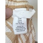 H&M Crop Top Size M Mustard Yellow Zebra Print 3/4 Balloon Sleeve Boho Chic Size M Photo 2