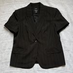 Style & Co . Black Pinstripe Women's Blazer, Size 14 Petite Photo 5