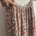 Audrey  Floral Sundress in Orange and White Photo 1