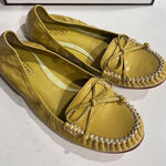 Coach  Junie Mimosa yellow Patent‎ Leather Moccasin Loafer Flats NIB Photo 0