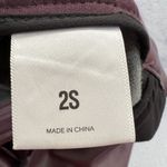 EXPRESS Faux Vegan Leather Womens Size 2S Plum Ankle Super High Rise Classic Photo 5