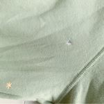 American Eagle  OUTFITTERS Green Soft Sweet Floral Embroidered Sweatshirt XS Photo 3