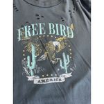 The Post Freebird Distressed Over Sized Tee Shirt Size M/L Blue Unisex Size L Photo 4