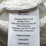 Talbots  Sweater Vest Linen Cotton Blend White Pastel Striped Large Preppy Layers Photo 7