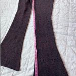 Free People Wine & Black Metallic Jacquard Flare Knit Pant Whimsigoth - Medium Photo 6