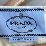 Prada DRESS Womens Size 44 Ivory Black Sheath Pencil Office Classic Knee Length Photo 5