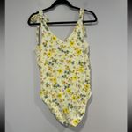 Old Navy tie shoulder floral bodysuit Photo 2