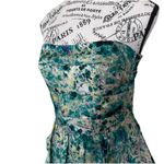 Cynthia Steffe Multicolor Floral Silk Strapless Mini Dress Women's Sz 8 Tiered Ruffle Party Photo 1