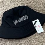 90’s Style “Los Angeles” Bucket Hat Black Photo 0