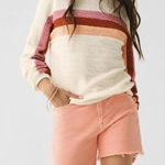 Faherty Women's Taupe Vista Stripe Pullover - Size - Small Photo 0