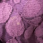 Free People  Floral Lace Mesh Dress Size 4 Cocktail Party Lined Burgundy Photo 5