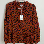 Mud Pie  Peplum Top NWT size‎ medium Photo 0