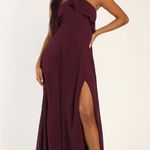 Lulus Lulu’s Celebrate the Love Plum Purple Ruffled Maxi Dress Size Xlarge Photo 0