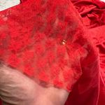 Vintage Undercover Wear Red Nylon‎ Lingerie Dress Babydoll Slip Nightie Photo 5