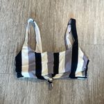 Heat Stripe Bikini Top Gray Size L Photo 0