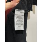 Burberry Brit Polo Shirt Women M Black Collar Plaid Trim 100% Cotton Embroidery Size M Photo 8