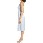 Sam Edelman  Light Blue Cutout Satin Sleeveless Cami Midi Dress Women's Sz 12 NWT Photo 10